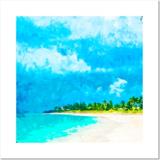 Bahamas Bahamian Flag Beach Great Shark Creek Posters and Art